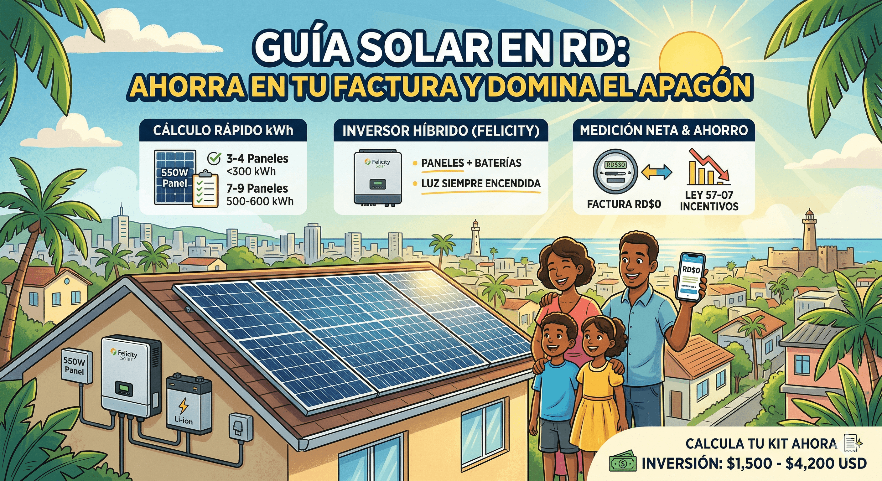 Instalación Solar con Felicity: La Inversión Inteligente para el Hogar Dominicano.
