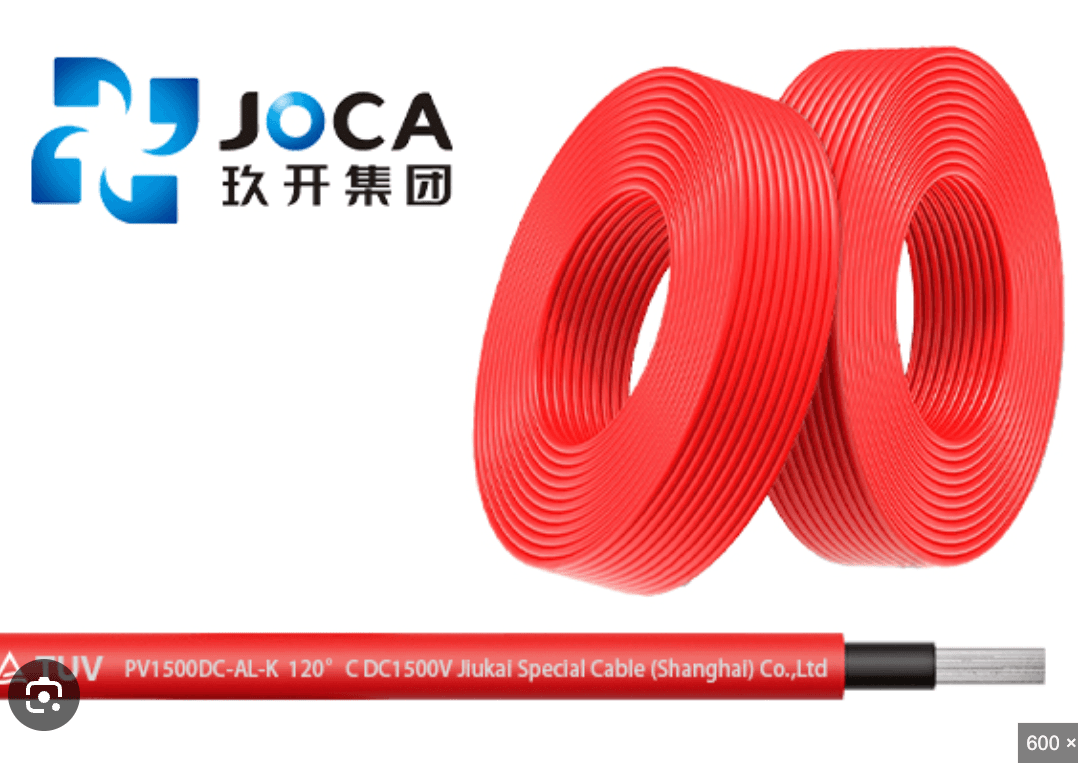Cable Solar Joca Rollo 100 metros -PV H1Z2Z2-4mm-rojo