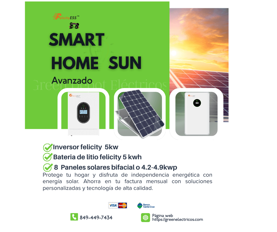 Kit Solar Felicity Avanzado 5kW-Bateria de litio 5kwh-Energía Sin Límites