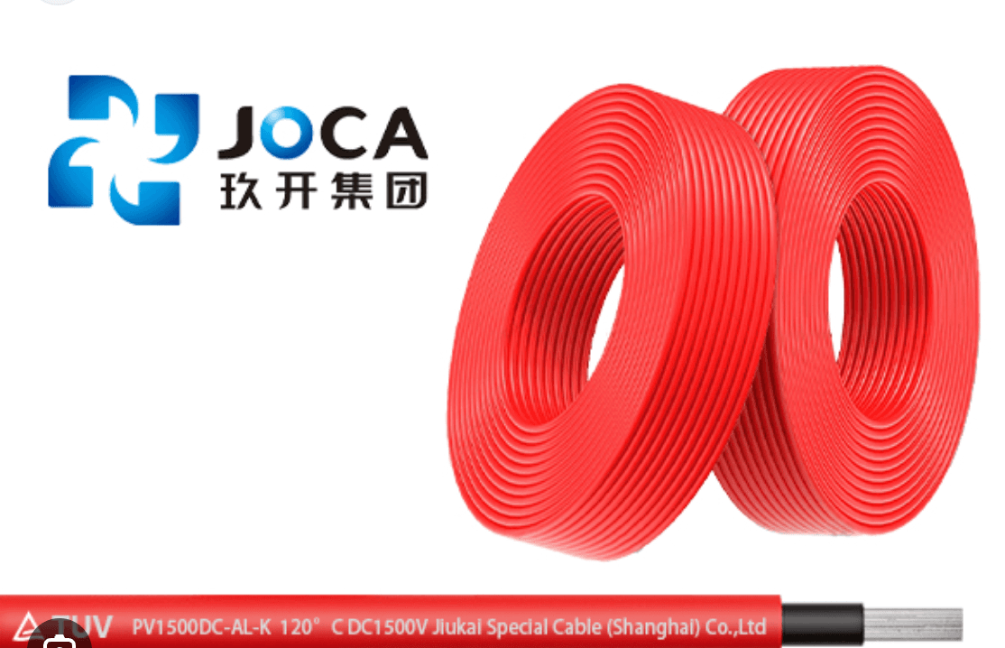 Cable Solar Joca Rollo 100 metros -PV H1Z2Z2-4mm-rojo