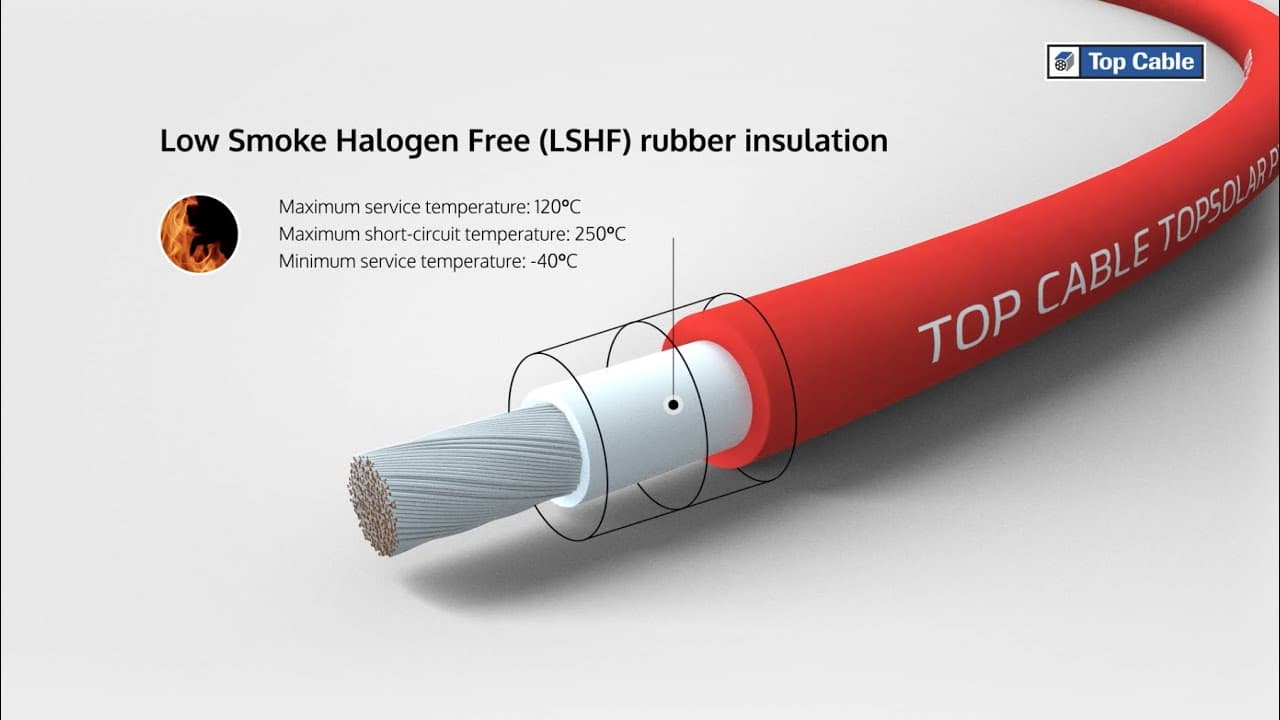 TOPSOLAR PV H1Z2Z2-6mm / PV Wire –rojo