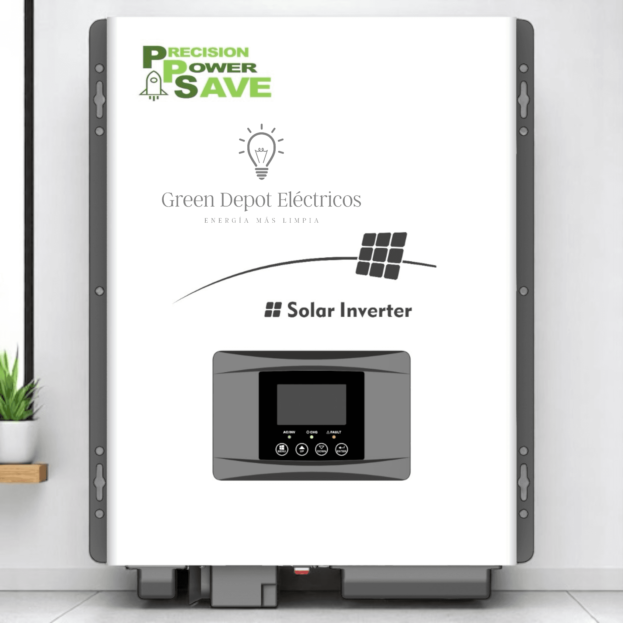 Inversor Solar Hibrido PPS 2kw 12V Off-LPH Grid Alta Potencia Salida 110v-Onda Pura
