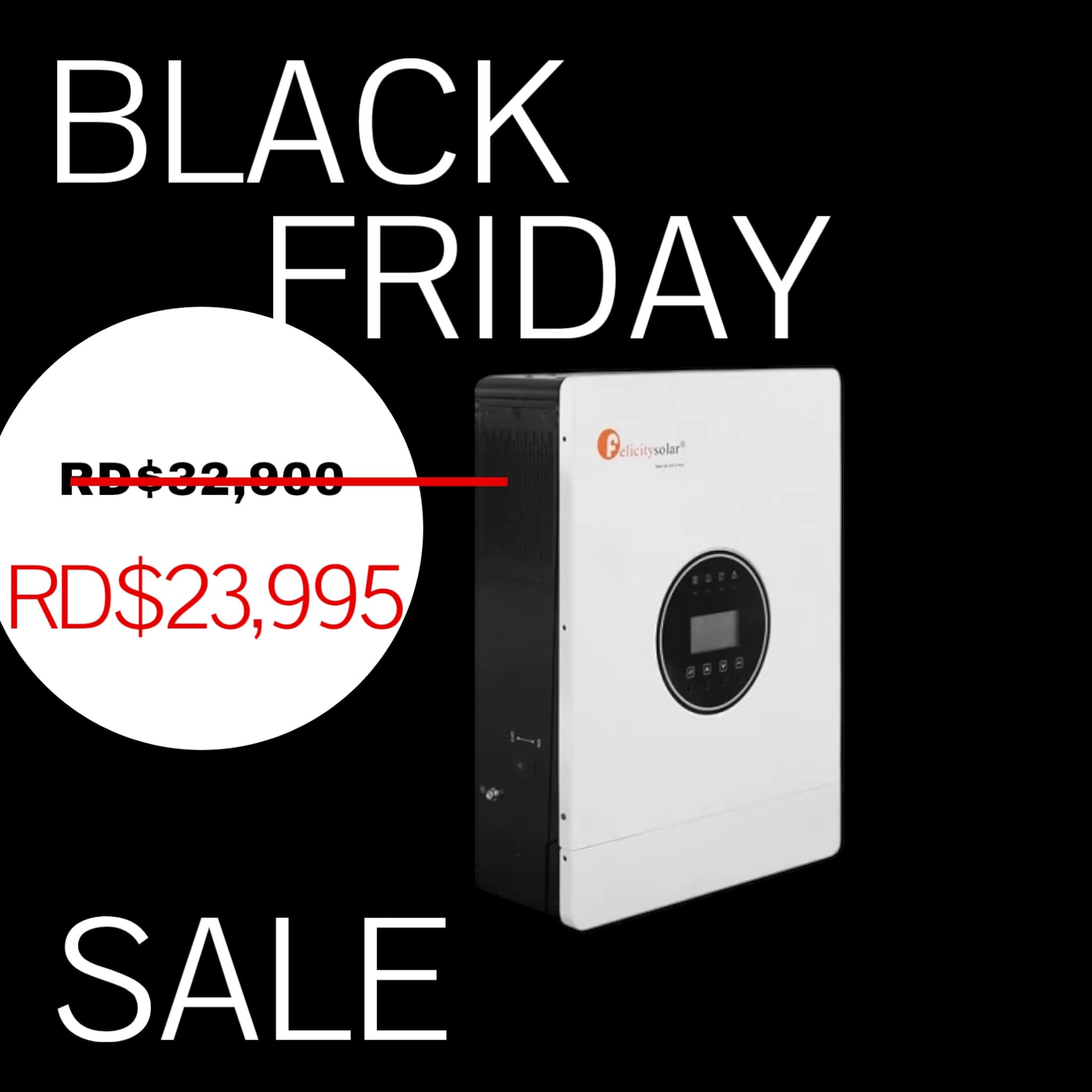 ⚡Inversor Solar Felicity IVEM 3048 3kW 48V LV | MPPT 60A y Onda Pura ✨