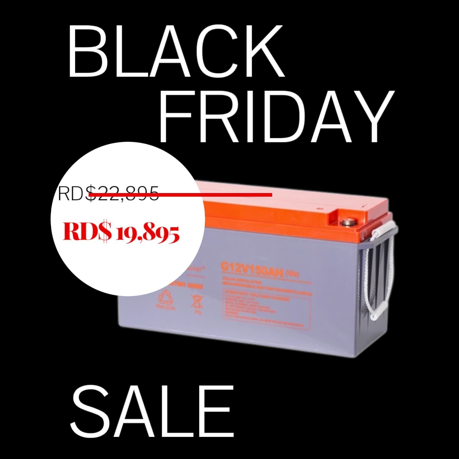 ☀️ Felicity Solar 200Ah 12V Gel Ciclo Profundo | 💯 Libre de Mantenimiento